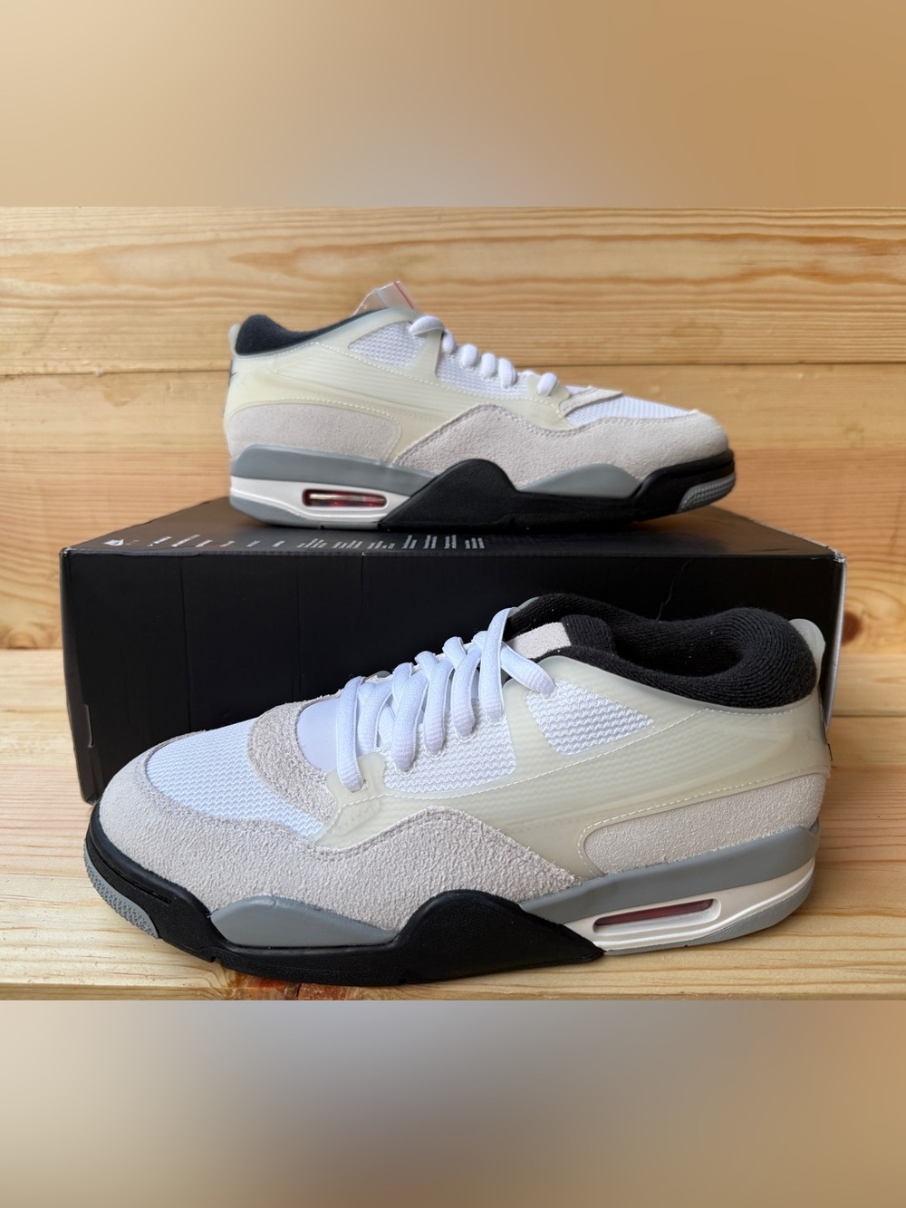 Air Jordan 4 RM Men’s 8.5 White Infrared 23 FQ7939-108 New